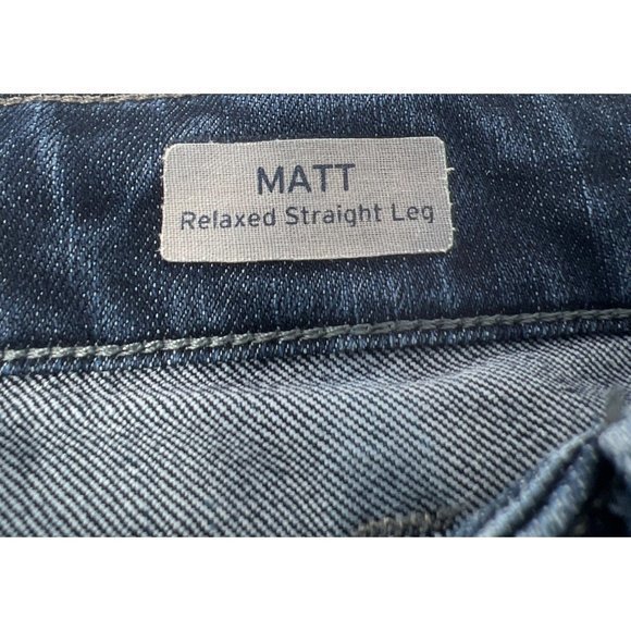 Men's Mavi Matt Relaxed Straight Brand Blue Jeans Size 40x26 - Picture 5 of 6
